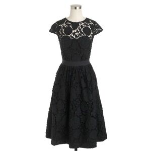 Elegant Black Lace Dress eyelet garden collection